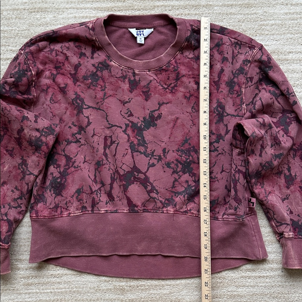 JoyLab French Terry Acid Wash Crewneck Sweatshirt Size Medium - Picture 13 of 14